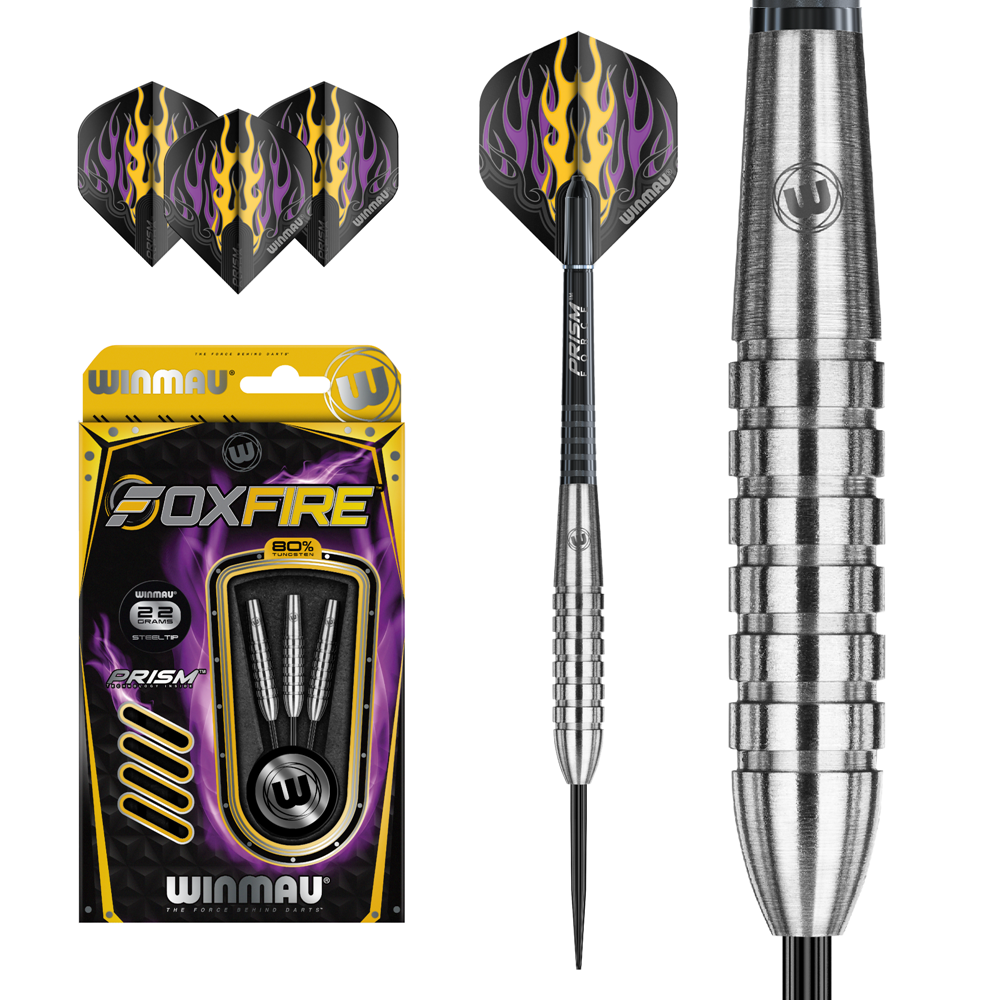 Set šípky Winmau Foxfire 80% 24g steel